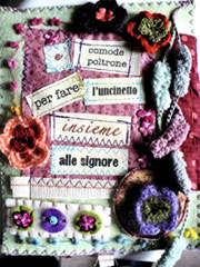 e comode poltrone per fare l�uncinetto insieme alle signore