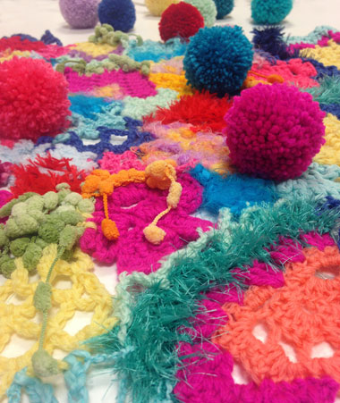 tecnica del crochet freeform